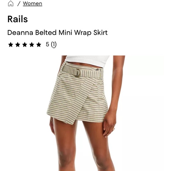 Rails Jackets & Blazers - Rails NWT M Green Striped Women's skirt